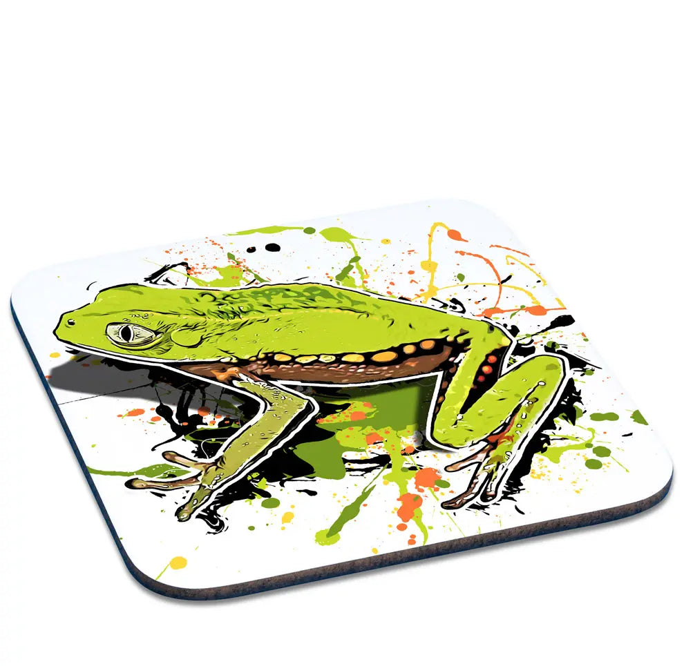 Untersetzer mit Phyllomedusa vaillantii / Gespenster-Makifrosch Motiv von Tassenkasper