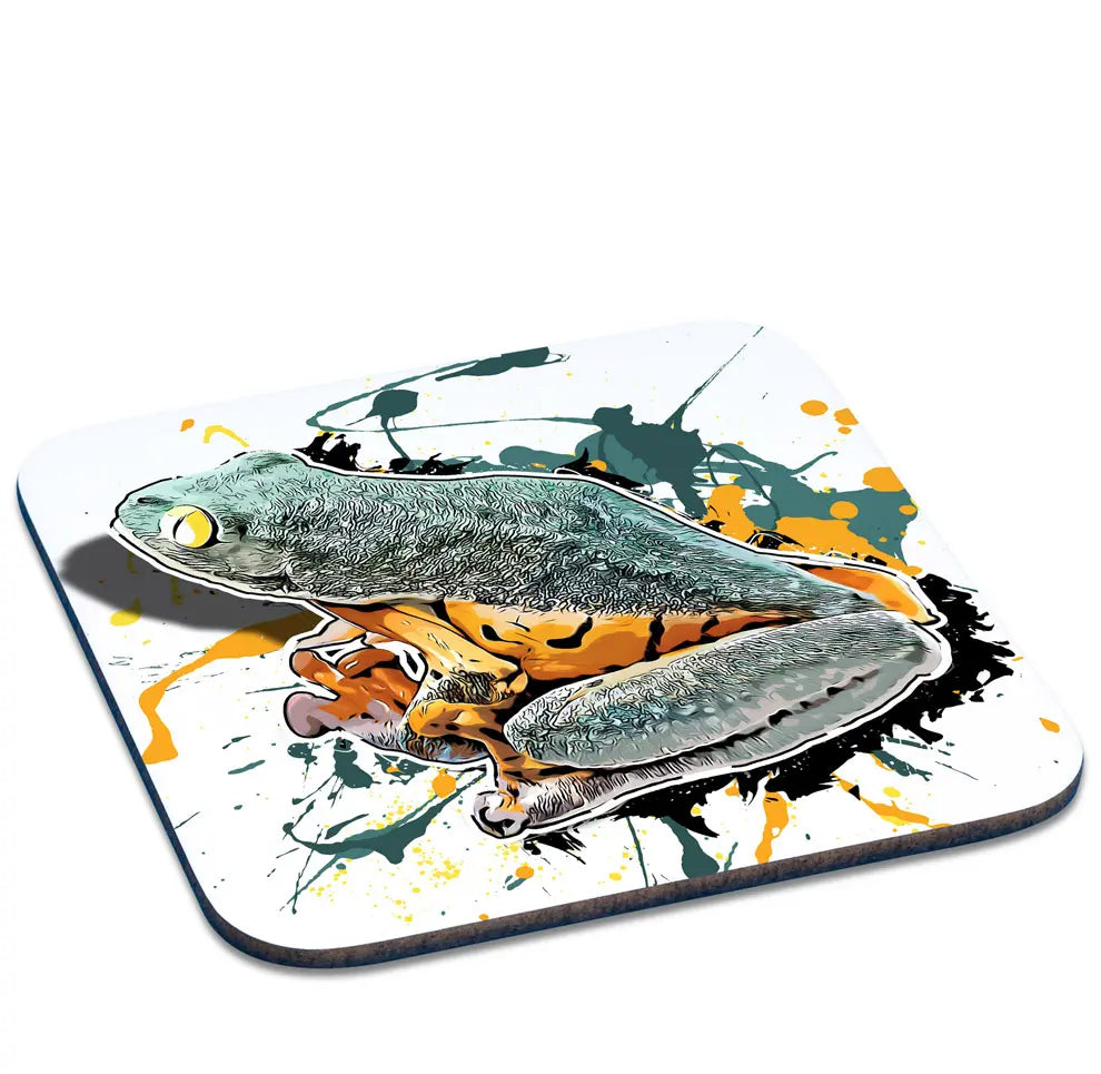 Untersetzer mit Cruziohyla sylviae / Sylvias Laubfrosch Motiv von Tassenkasper