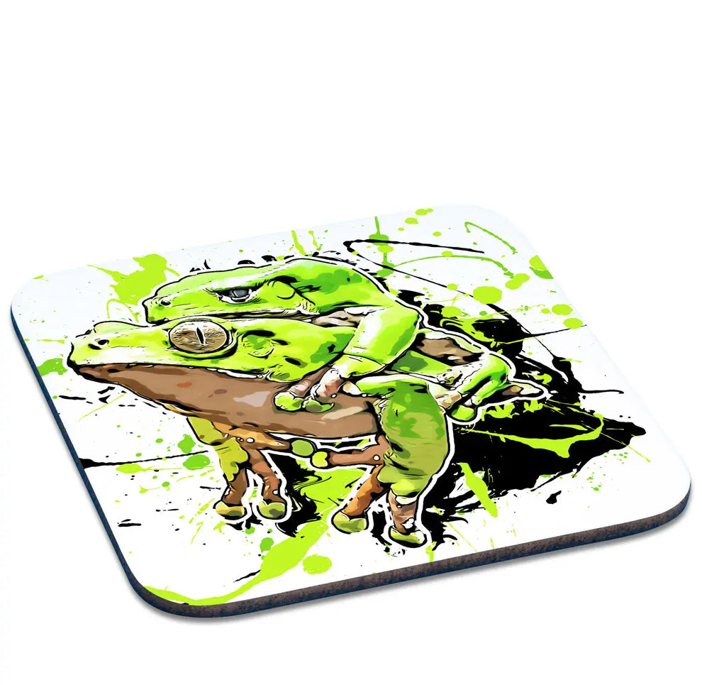 Untersetzer mit Phyllomedusa bicolor / Riesenmakifrosch Motiv von Tassenkasper