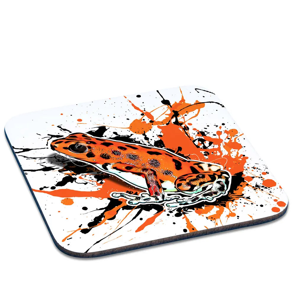 Untersetzer mit Oophaga pumilio bastimentos (Red Frog Beach) Motiv von Tassenkasper