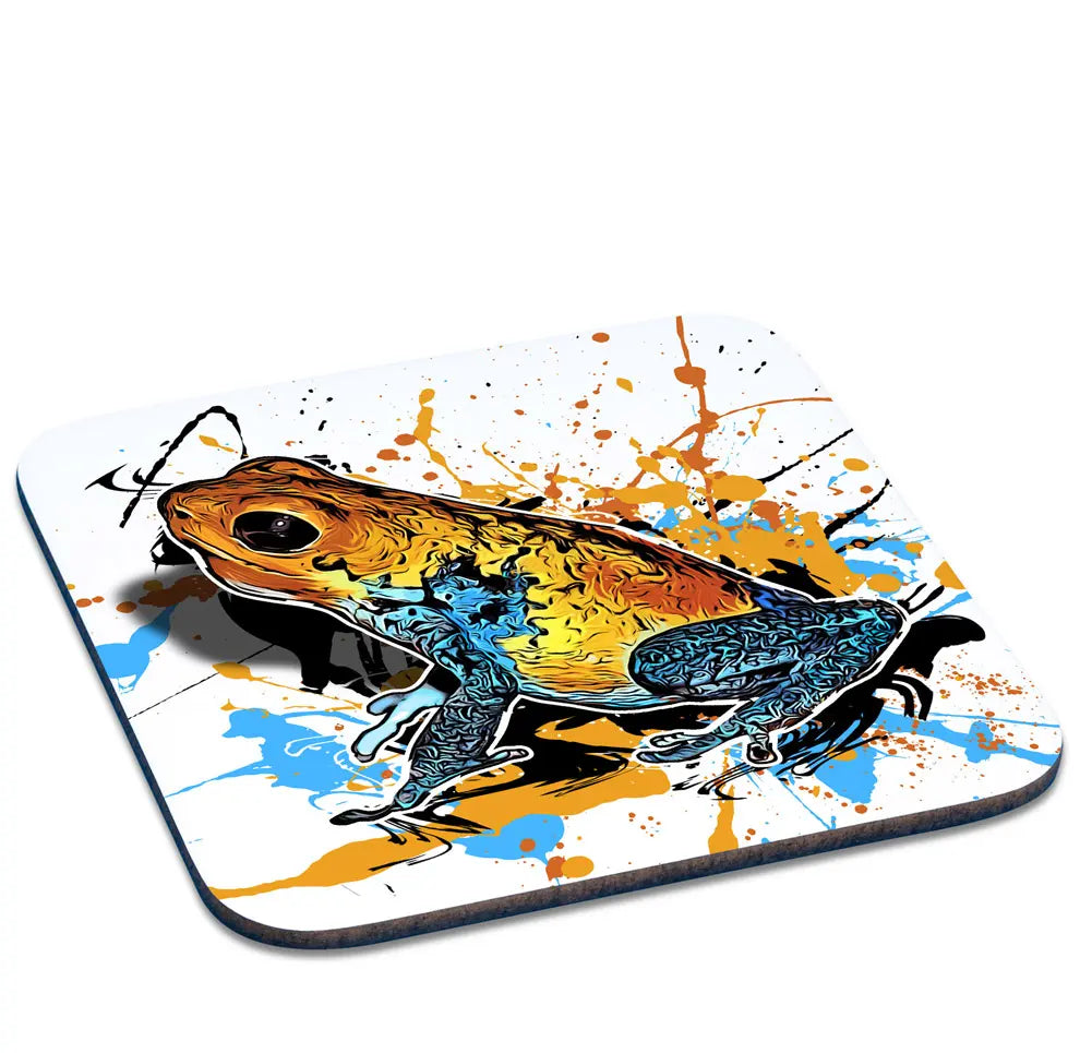 Untersetzer mit Oophaga pumilio valle del rey Motiv von Tassenkasper