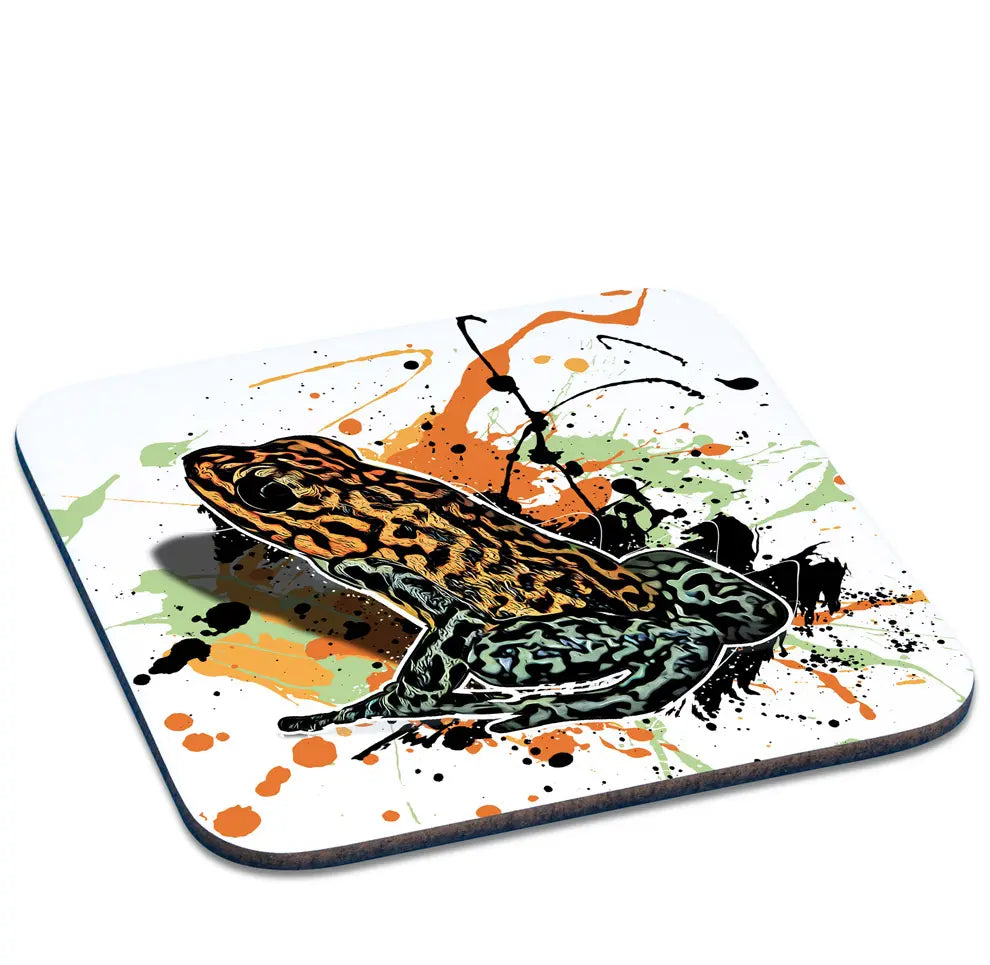 Untersetzer mit Oophaga pumilio (Rio Branco) Motiv von Tassenkasper