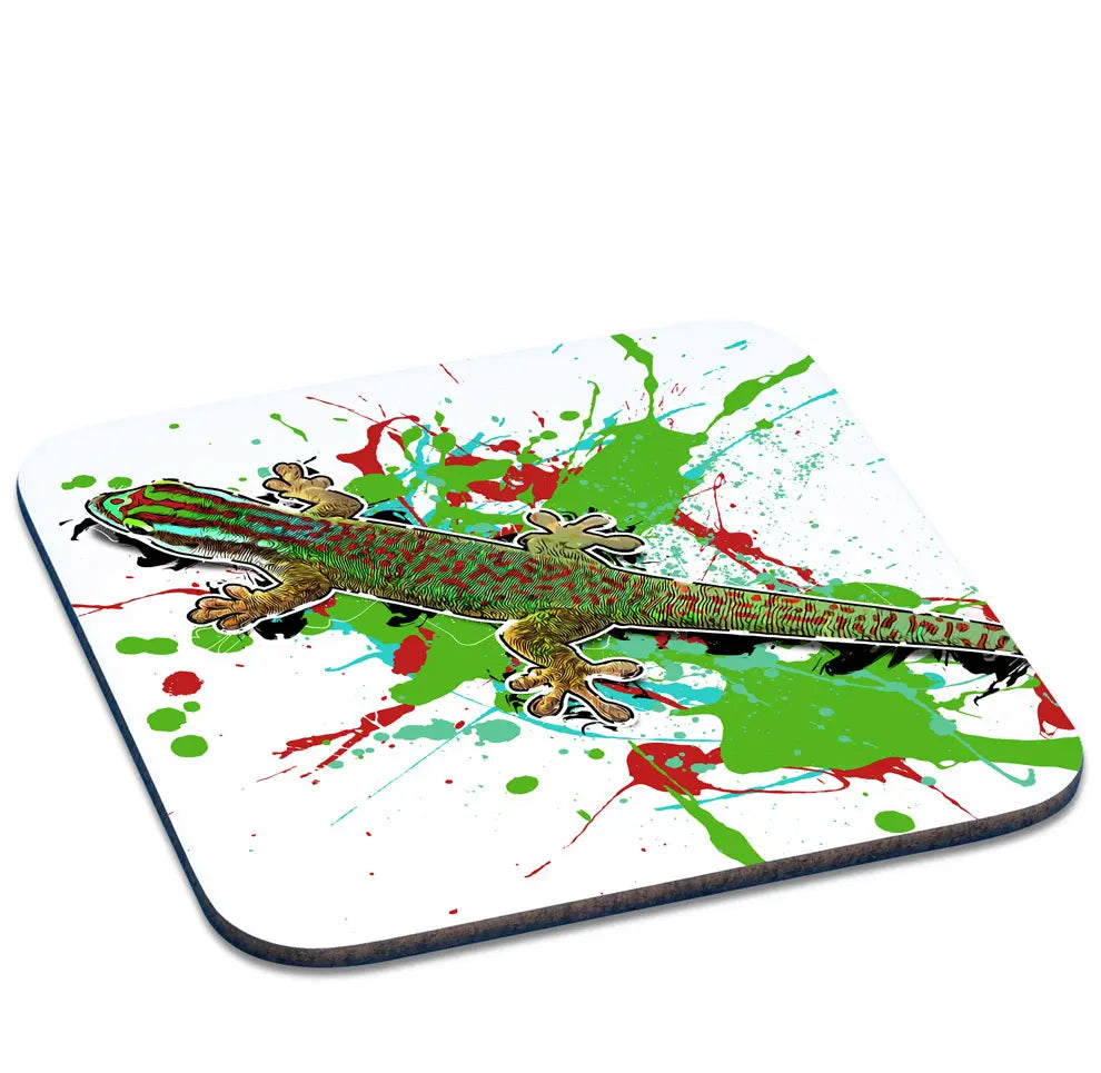 Untersetzer mit Phelsuma inexpectata / Manapany - Taggecko Motiv von Tassenkasper