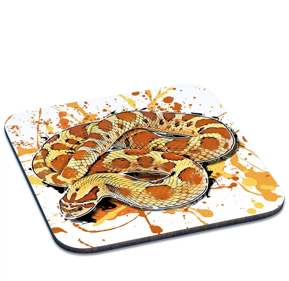 Untersetzer mit Heterodon nasicus (Pastel Conda) / Hakennasennatter Motiv von Tassenkasper