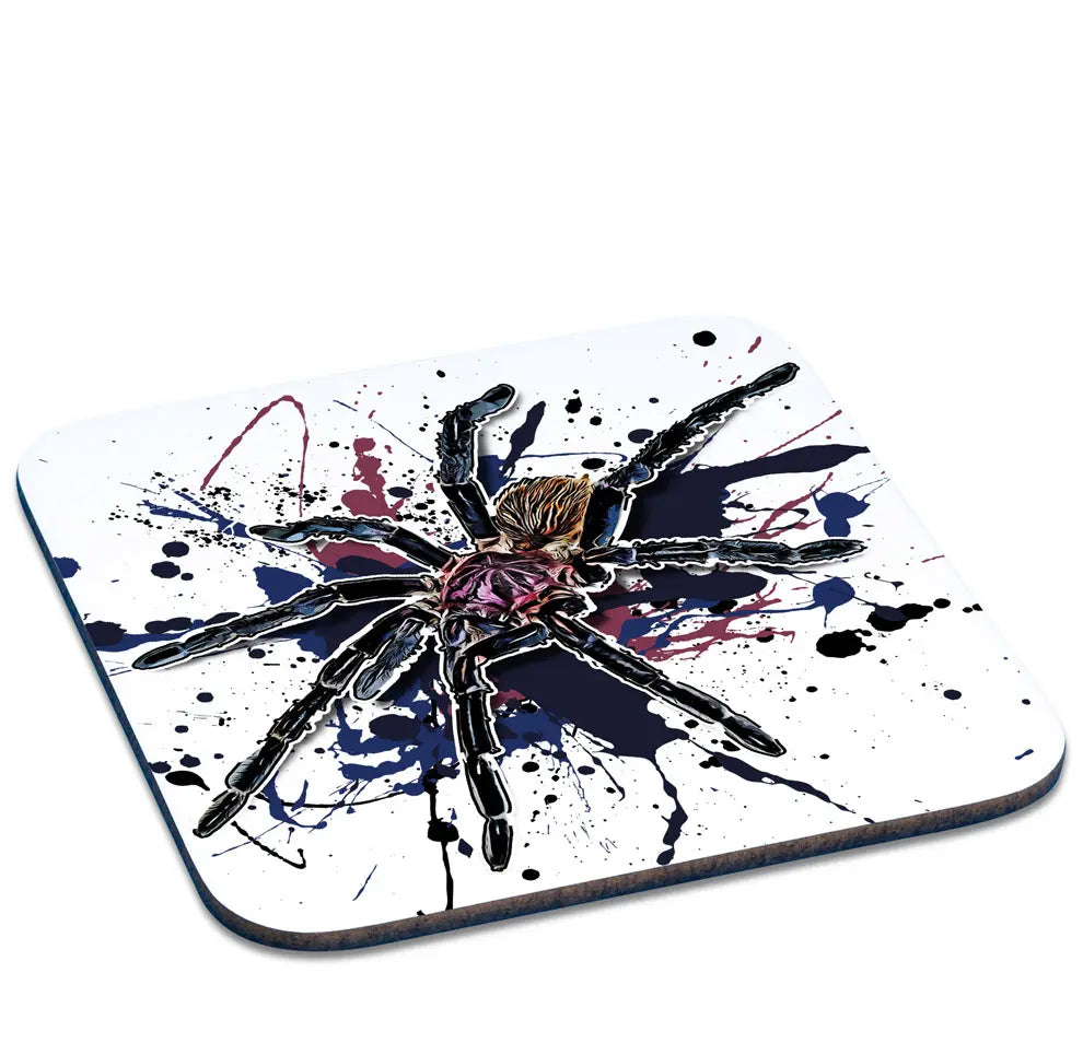 Untersetzer mit Xenesthis intermedia / Amazon Blue Bloom Birdeater Tarantula Motiv von Tassenkasper