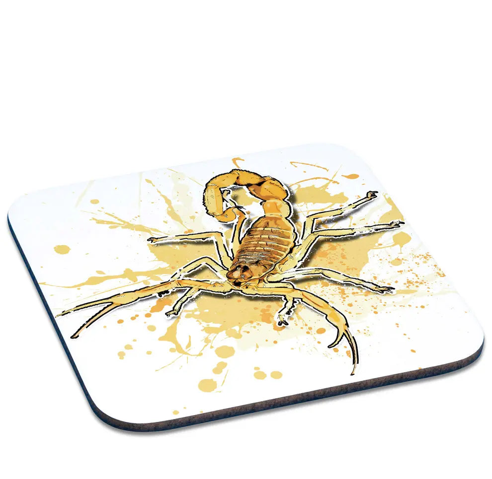 Untersetzer mit Apistobuthus pterygocerus / Schildschwanz Skorpion Motiv von Tassenkasper