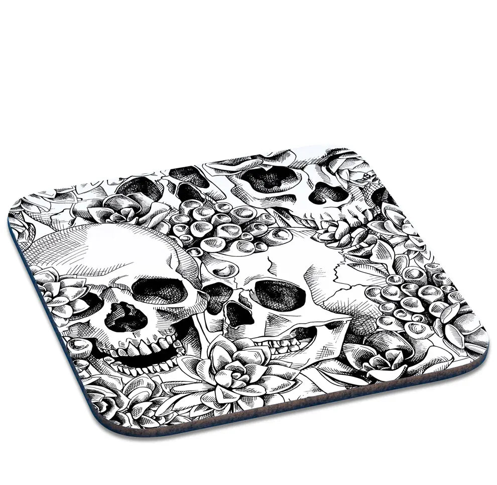 Untersetzer mit Totenkopf Motiv von Tassenkasper