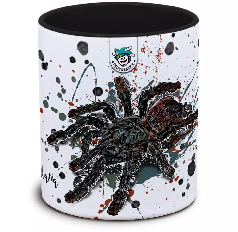 Keramiktasse mit Avicularia avicularia / gemeine Vogelspinne Motiv von Tassenkasper