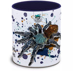 Keramiktasse mit Chromatopelma cyaneopubescens / Cyanblaue Venezuela-Vogelspinne Motiv von Tassenkasper