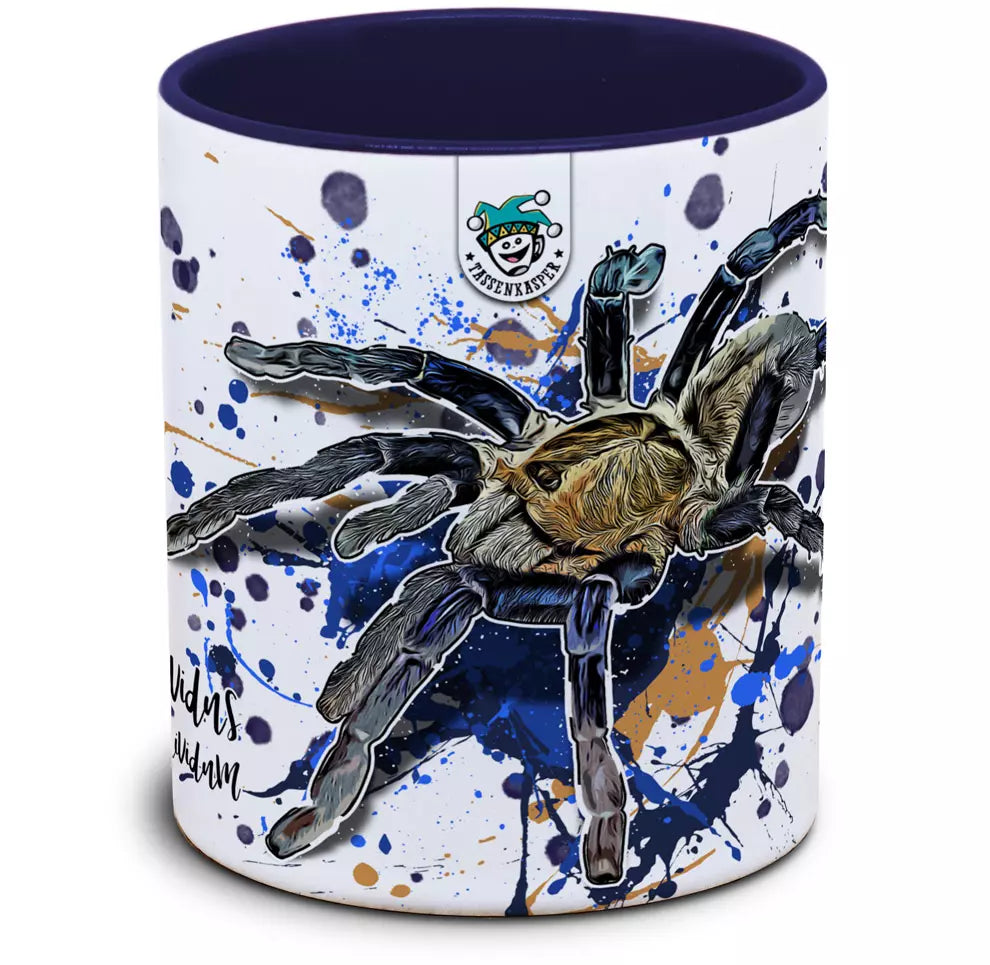 Keramiktasse mit Cyriopagopus lividus / Blaue Burma-Vogelspinne Motiv von Tassenkasper