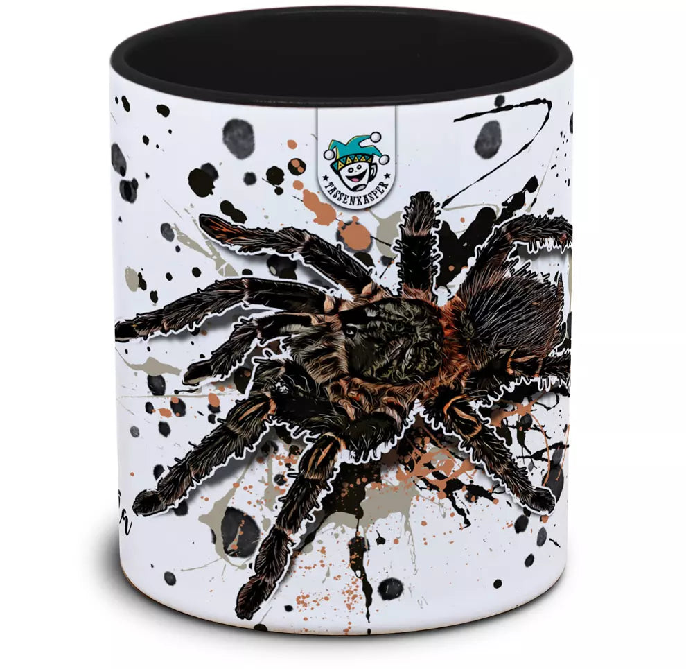 Keramiktasse mit Lasiodora parahybana / Brasilianische Riesenvogelspinne Motiv von Tassenkasper