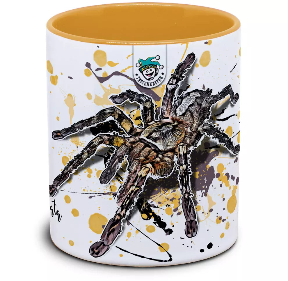 Keramiktasse mit Poecilotheria ornata / geschmückte Ornamentvogelspinne Motiv von Tassenkasper
