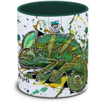 Tasse mit Chamaeleo calyptratus Jemenchamaeleon