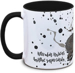Tasse mit Hakennasennatter Heterodon nasicus Axanthic Superconda Seitenansicht rechts des Henkels