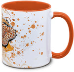 Tasse mit Hakennasennatter Heterodon nasicus Red Albino Seitenansicht links des Henkels