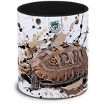 Tasse mit Indotestudo elongata Gelbkopfschildkroete