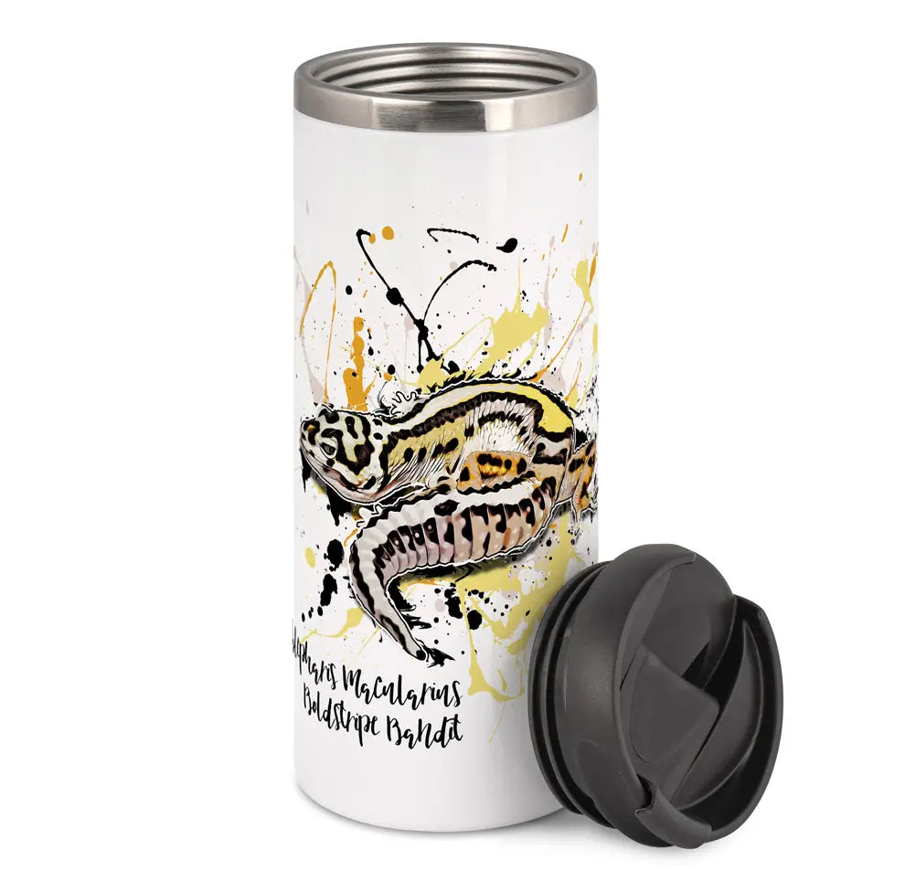 Thermobecher mit Leopardgecko Boldstripe Bandit (Eublepharis macularius) von Tassenkasper