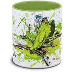 Keramiktasse mit Heteropteryx dilatata / Malaiische Riesengespenstschrecke Motiv von Tassenkasper