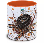 Keramiktasse mit Parabuthus transvaalicus / Südafrikanischer Dickschwanzskorpion Motiv von Tassenkasper